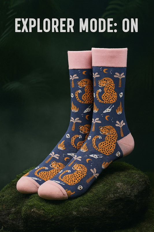 Leopard Organic Socks